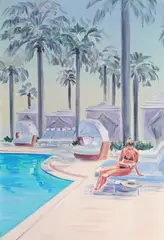 Carmen Belean, Leisure, 2022, ulei pe pânză