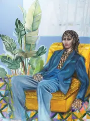 Arina Bican, Modern extinction, acrilic pe pânză