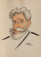 Mihai Tacorian, Ion I.C. Brătianu, 1932, acuarelă și tuș pe hârtie