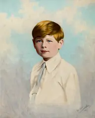 Leonida Alexiu, Regele Mihai copil, 1927, ulei pe carton