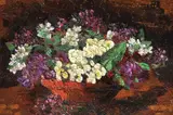 Flori de primăvară by Octav Băncilă, ulei pe pânză, sold Oct 2022