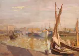 George Catargi, În dană la Constanța, ulei pe carton