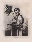 Theodor Aman, Mehadia, acvaforte și gravură cu acul
