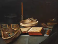 Constantin Daniel Stahi, Natură statică creștină, 1910, ulei pe pânză