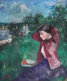 Francisc Gall, Picnic la Argenteuil, ulei pe pânză