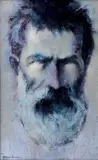 Manuell Mănăstireanu, Brâncuși, 2016, ulei pe pânză