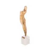 Muză by Marcel Guguianu, bronz, sold Oct 2022