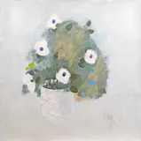 Vas cu flori by Constantin Piliuță, 1975, ulei pe carton, sold Oct 2022