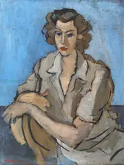 Modelul by Henri Catargi, 1937, ulei pe pânză, sold Oct 2022