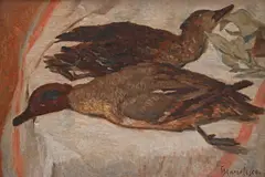 Gheorghe Mărculescu, Natură statică cu vânat, ulei pe pânză