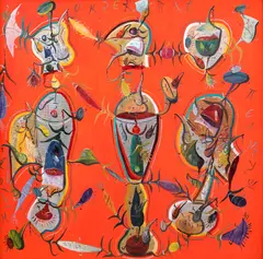 Insectar by Ștefan Pelmuș, 2010, ulei pe pânză, sold Oct 2022
