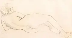 Cornel Medrea, Nud, creion pe hârtie
