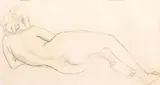 Cornel Medrea, Nud, creion pe hârtie