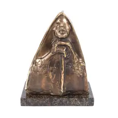 Profetul by Ion Iancuț, bronz, sold Oct 2022