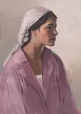 Petre Bulgăraş, Tânără cu basma albă