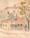 Theodor Pallady, Tout est bien qui fini bien, 1943, acuarelă și creion pe hârtie