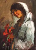 Dimitrie Szilaghi, Florăreasă cu buchet de maci