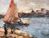 Veliere by Rudolf Négely, 1928, ulei pe pânză, offered Sep 2022