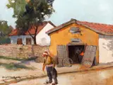 Turc la Balcic by Gheorghe Zamphiropol-Dall, ulei pe placaj, offered Sep 2022