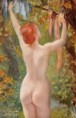 Aurel Bordenache, La scăldat, 1969, ulei pe placaj