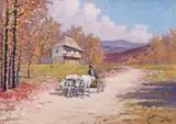Zi însorită de toamnă by Ion Doboşariu, 1938, ulei pe pânză, sold Sep 2022