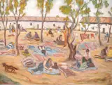 Zi de vară by Aramov Lazare Finklestein, ulei pe placaj, offered Sep 2022