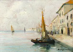 Veneția by Constion, ulei pe placaj, sold Sep 2022