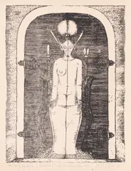 Golemul by Ștefan Câlția, 1987, litografie, sold Sep 2022