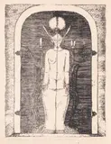 Ștefan Câlția, Golemul, 1987, litografie