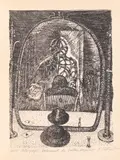 Ștefan Câlția, Camera secretă (seria Golemul), 1987, litografie