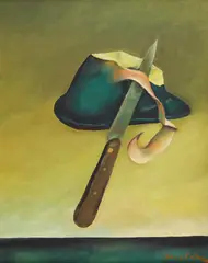 Dan Hatmanu, Clochard, 1992, ulei pe carton