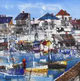 Dragoş Viţelaru, Port, 2000, ulei pe pânză