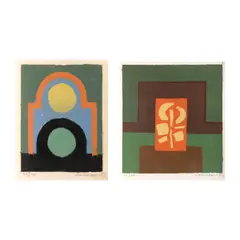 Dune by Vasile Dobrian, 1982-1983, linogravură, sold Sep 2022