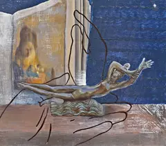 Mihaela Buhaev, Pe valuri, 2013, ulei pe lemn