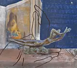 Mihaela Buhaev, Pe valuri, 2013, ulei pe lemn