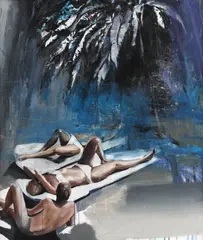 Beach by Sergiu Laslo, 2017, ulei pe pânză, sold Sep 2022