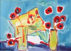 Anemone by Vasile Mureșan Murivale, 2018, acrilic pe pânză, sold Sep 2022