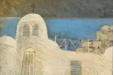 Gheorghe I. Anghel, Athos, 1990, ulei pe pânză