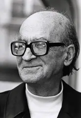 Louis Monier, Fotografie ilustrându-l pe Mircea Eliade, Paris, 1977, de colecție, gelatin silver print