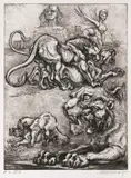 Marcel Chirnoagă, Zeița Războiului (Sekhmet), acvaforte și acvatintă