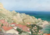 Simion Zaharia, Balcic, ulei pe carton