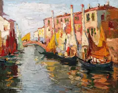Rudolf Négely, Veneția, 1945, ulei pe pânză