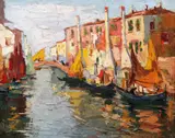 Rudolf Négely, Veneția, 1945, ulei pe pânză