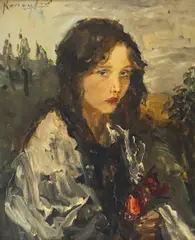 Inocență by Aurel Naray, ulei pe pânză, sold Jul 2022