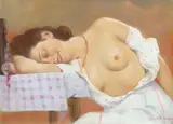 După petrecere by Zogu Zaharescu, pastel pe hârtie lipită pe carton, sold Jul 2022
