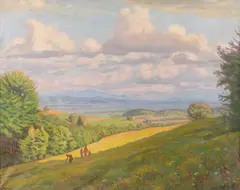 Eduard Morres, Peisaj de vară, ulei pe pânză