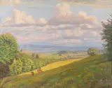 Eduard Morres, Peisaj de vară, ulei pe pânză