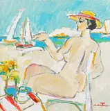Augustin Costinescu, La plajă