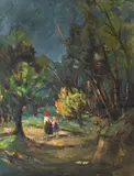 Iosif Rosenblut, Spre casă, 1940, ulei pe carton
