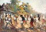 Nicolae Furduescu, Hora de duminică, ulei pe carton